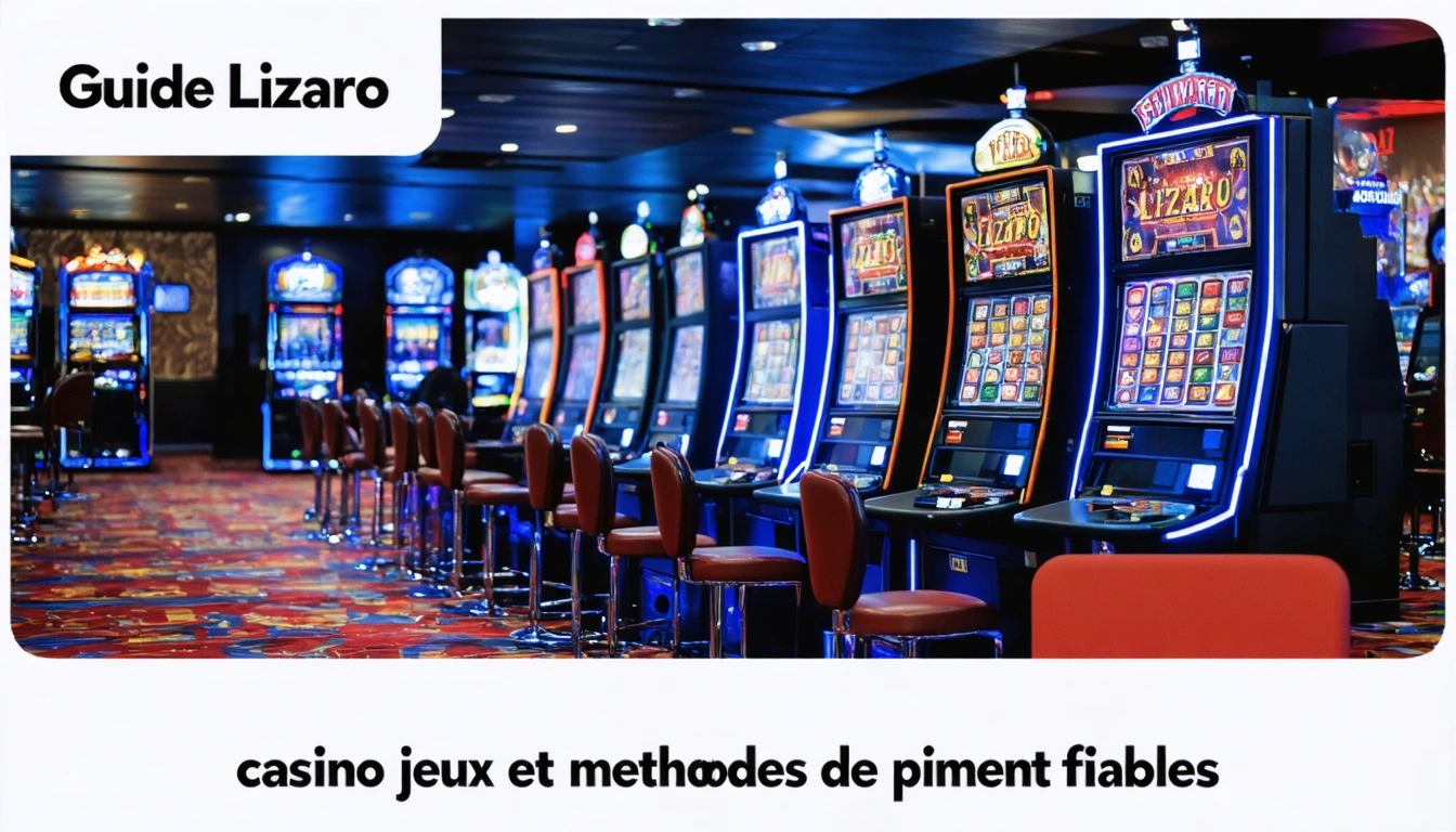 Guide Lizaro casino jeux et méthodes de paiement fiables